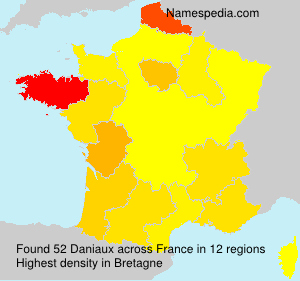Surname Daniaux in France Surname Daniaux in France