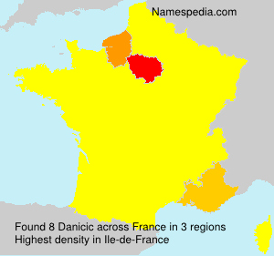 Surname Danicic in France Surname Danicic in France