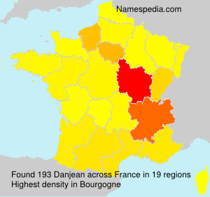 Surname Danjean in France Surname Danjean in France