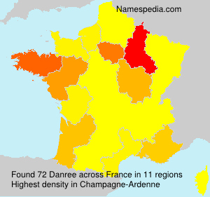 Surname Danree in France Surname Danree in France