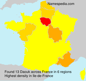Surname Daouk in France Surname Daouk in France