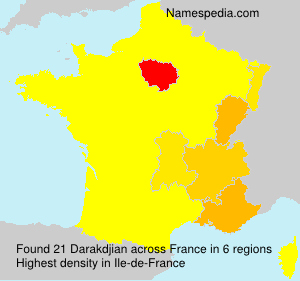 Surname Darakdjian in France