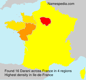 Surname Darani in France Surname Darani in France