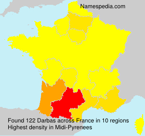 Surname Darbas in France Surname Darbas in France