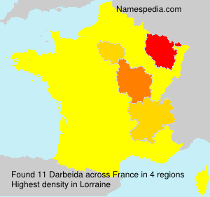 Surname Darbeida in France Surname Darbeida in France
