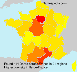 Surname Darde in France Surname Darde in France