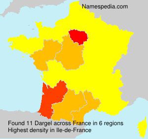 Surname Dargel in France Surname Dargel in France