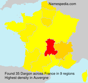 Surname Dargon in France Surname Dargon in France