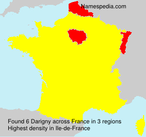 Surname Darigny in France Surname Darigny in France