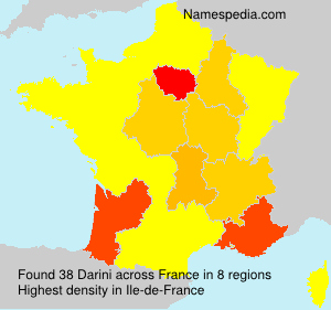 Surname Darini in France Surname Darini in France