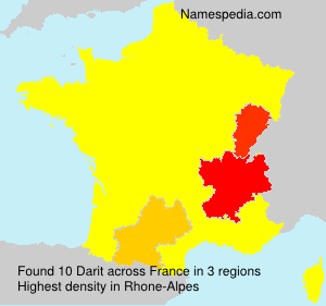 Surname Darit in France Surname Darit in France