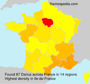 Surname Darius in France Surname Darius in France