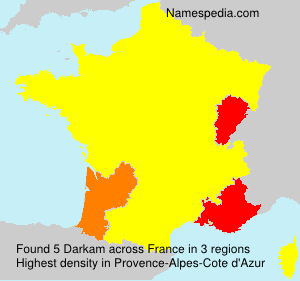 Surname Darkam in France Surname Darkam in France