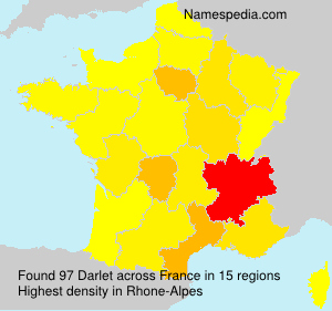 Surname Darlet in France Surname Darlet in France