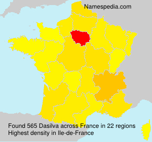 Surname Dasilva in France Surname Dasilva in France