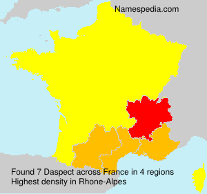 Surname Daspect in France Surname Daspect in France