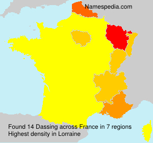 Surname Dassing in France