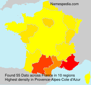 Surname Dato in France