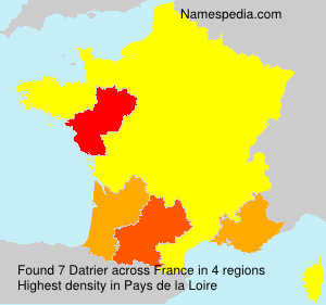 Surname Datrier in France Surname Datrier in France
