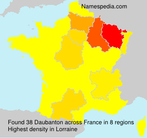 Surname Daubanton in France Surname Daubanton in France