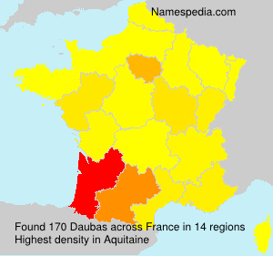 Surname Daubas in France Surname Daubas in France