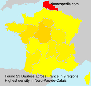 Surname Daubies in France Surname Daubies in France