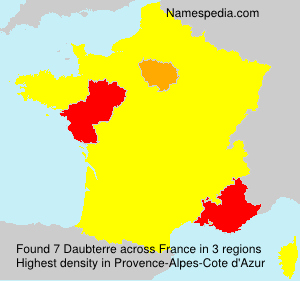 Surname Daubterre in France Surname Daubterre in France