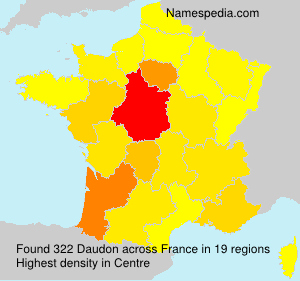 Surname Daudon in France Surname Daudon in France
