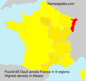 Surname Daull in France Surname Daull in France