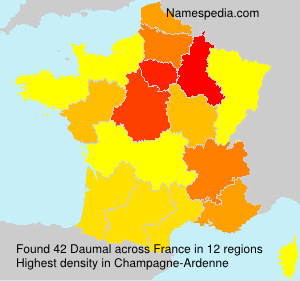 Surname Daumal in France Surname Daumal in France