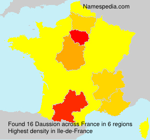 Surname Daussion in France Surname Daussion in France