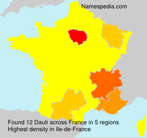 Surname Dauti in France Surname Dauti in France