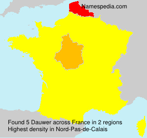 Surname Dauwer in France Surname Dauwer in France