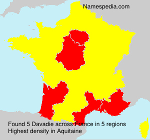 Surname Davadie in France Surname Davadie in France