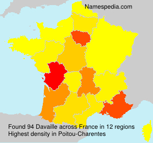 Surname Davaille in France Surname Davaille in France