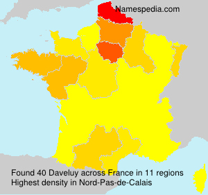 Surname Daveluy in France Surname Daveluy in France