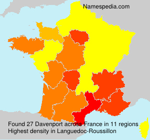 Surname Davenport in France