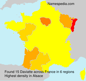 Surname Daviatte in France Surname Daviatte in France