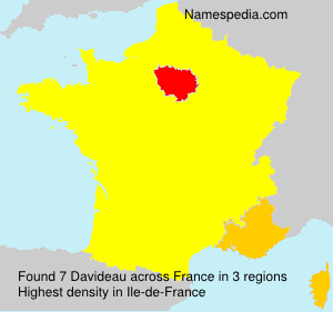 Surname Davideau in France Surname Davideau in France