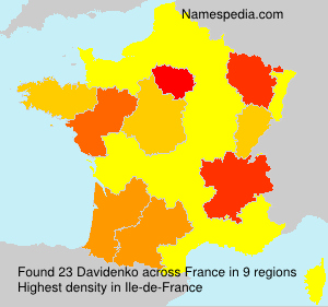 Surname Davidenko in France Surname Davidenko in France