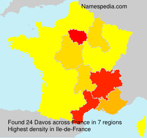 Surname Davos in France Surname Davos in France
