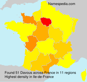 Surname Davous in France Surname Davous in France