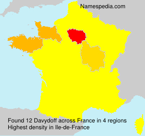 Surname Davydoff in France Surname Davydoff in France