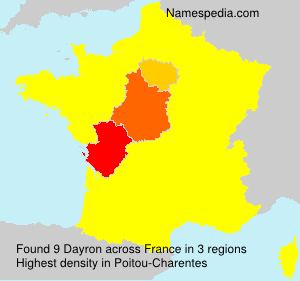 Surname Dayron in France Surname Dayron in France