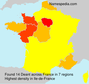 Surname Deant in France Surname Deant in France