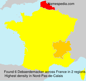 Surname Debaerdemacker in France Surname Debaerdemacker in France