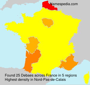 Surname Debaes in France Surname Debaes in France