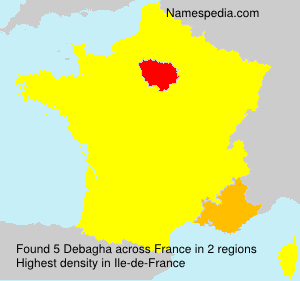 Surname Debagha in France Surname Debagha in France