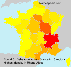 Surname Debeaune in France Surname Debeaune in France