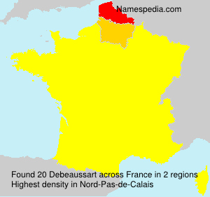 Surname Debeaussart in France Surname Debeaussart in France